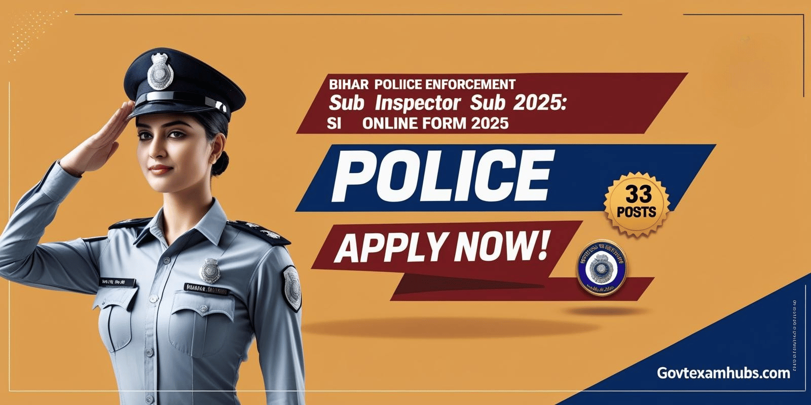 Read more about the article Bihar Police Enforcement Sub Inspector SI Online Form 2025: 