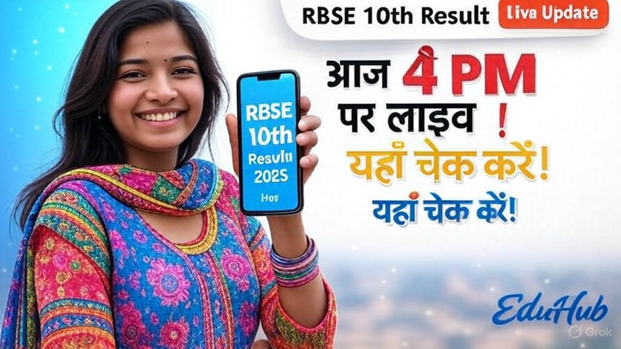 Read more about the article RBSE 10th Result 2025